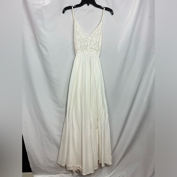 RAGA Dresses & Skirts - Raga Riptide backless white eyelet maxi dress size S